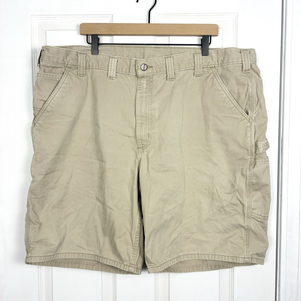 Carhartt Workwear Relaxed Fit Khaki Cargo Carpenter Work Shorts Mens 44